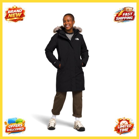 Women's Arctic Parka Waterproof Down Insulated Winter Coat Plus Size Available